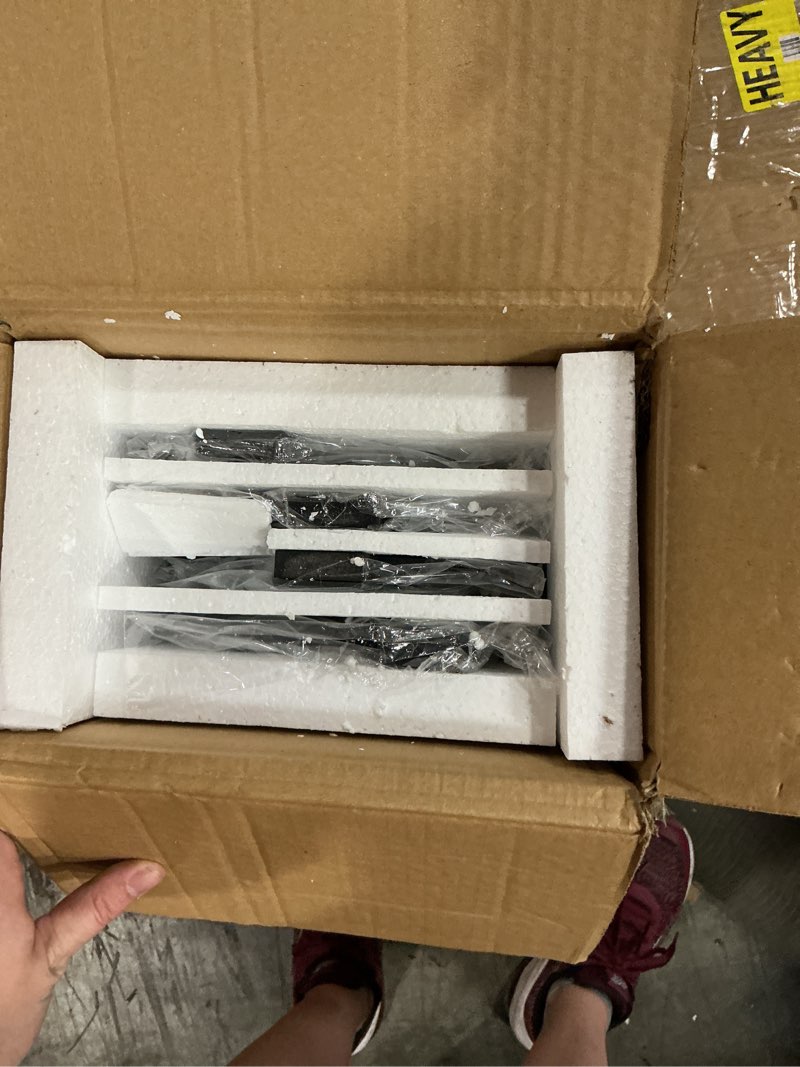 Condition photo showing New/Like New for artisan set of 4 silver beveled wall decor mirrors - 24x8 inch each, creative combination design for modern & farmhouse home decor, shatter-resistant glass with wood backing