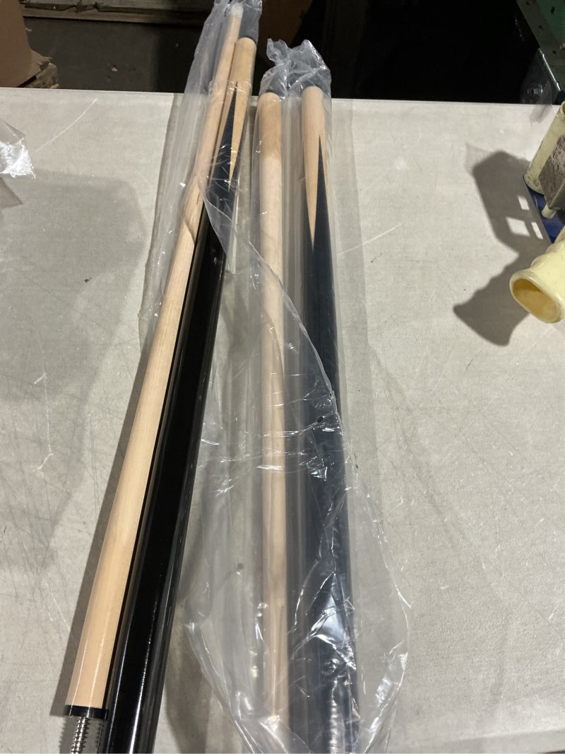 Condition photo showing Good Condition for pool cue sticks – 42"/48"/58" billiard cues with 13mm leather tip – 17oz/18oz standard or 20oz heavy – set of 2 or 4 – durable 2-piece pool sticks for beginners, adults, home & bar 58" set of 2