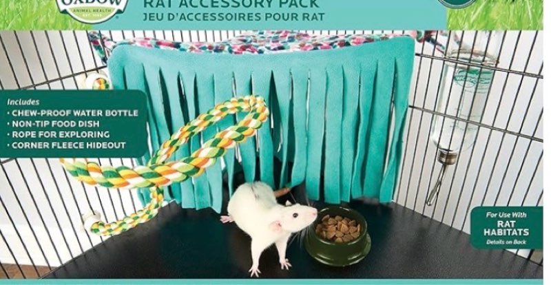 Oxbow Enriched Life Small Animal Accessories - Mice & Rat Habitat & Accessory Pack Starter Kit