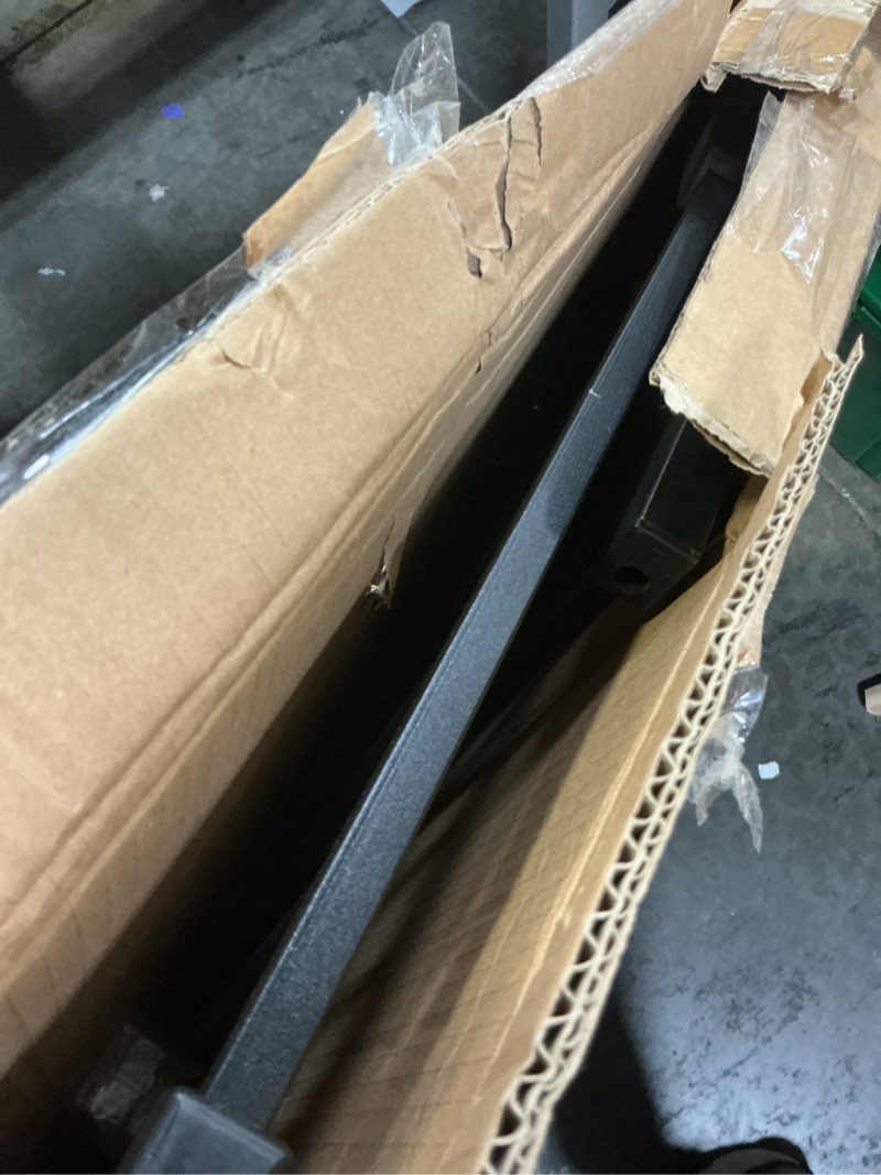 Condition photo showing As Is for keny 29.7"-46" Baby Gate for Stairs, Auto Close Dog Gates for Doorways, Pressured Mounted No Drilling Pet Gate Extra Wide, One-Hand Opening Dual Lock Stair Gate, Indoor Kids Necessities, Black Black 29.7-46"Wide,30"Tall