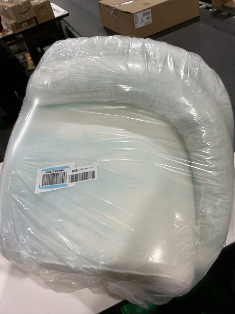 Condition photo showing As Is for extra large dog bed, orthopedic dog bed with cooling gel memory foam, waterproof xl pet bed with removable washable cover, 42" pet sofa couch dutch velvet with bone toy, light gray light grey x-large(42"l x 30"w x 9.5"th)