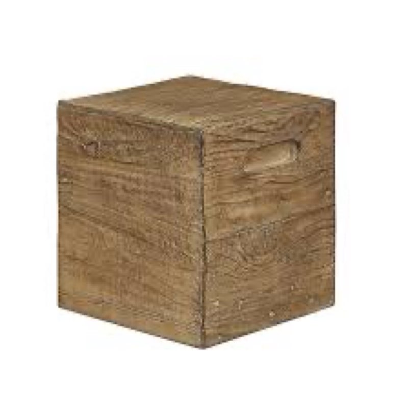 Ball & Cast Concrete Stool End Table