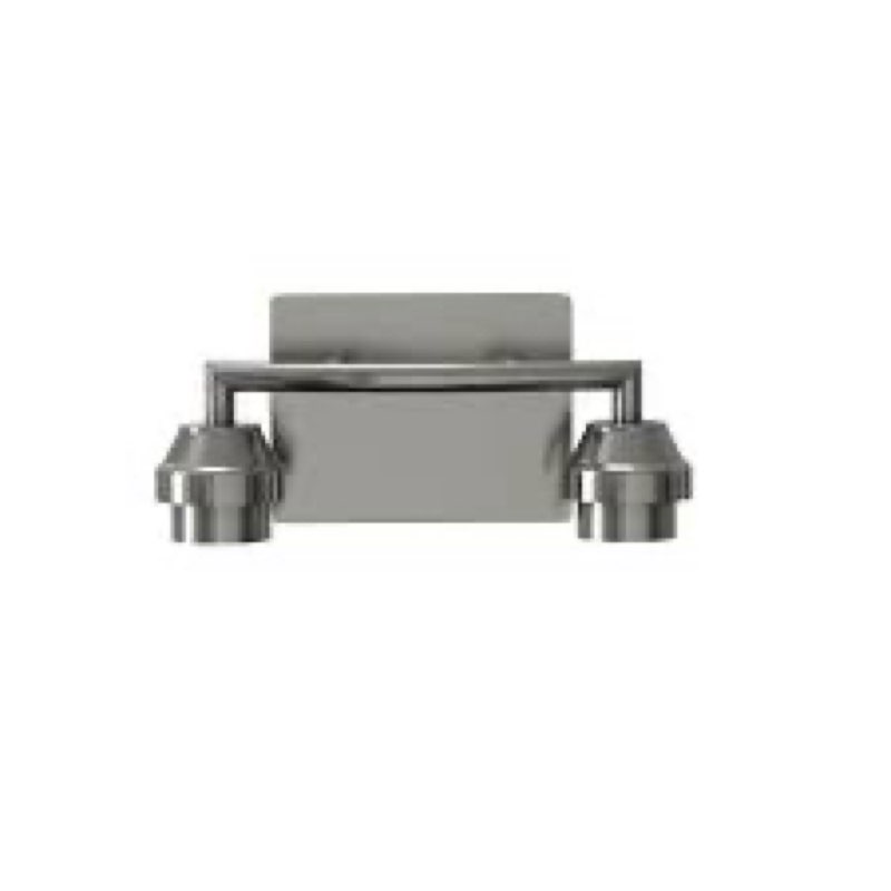 style selections mix and match 10.62-in 2 light brushed nickel transitional