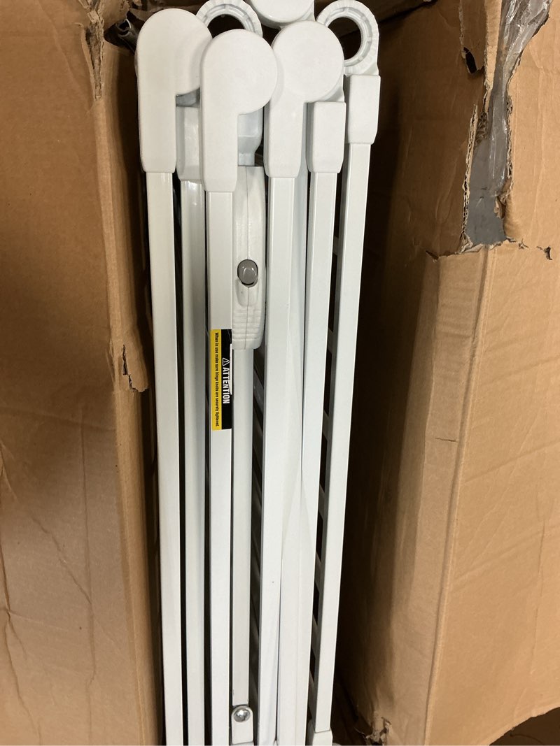 Condition photo showing As Is for Regalo SAFETY 194-Inch Super Wide Baby Gate & Play Yard, 2-in-1 Convertible Extra Wide Safety Barrier, Hardware Mounted for Toddlers & Pets, American Designed, American Owned, For Children 6-24 Months 50.5-192"W x 28"H White