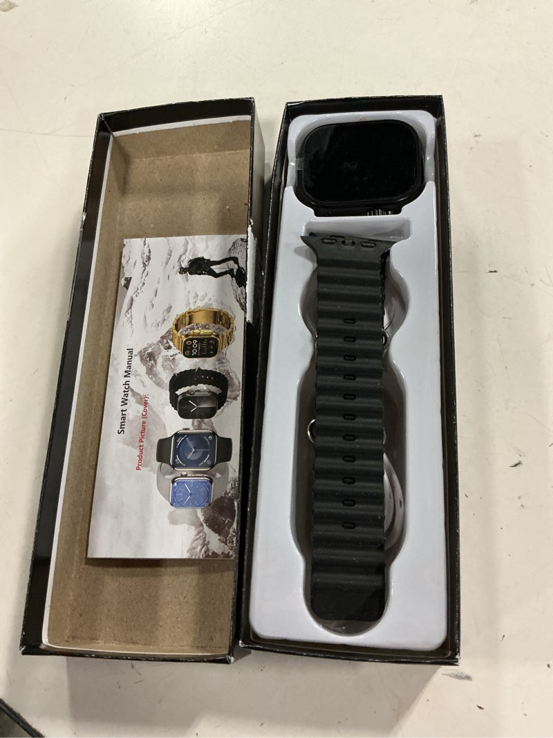 Condition photo showing Good Condition for ar t900 ultra big smart watch | bluetooth calling smartwatch | large display fitness watch with heart rate monitor, sports modes & notifications black