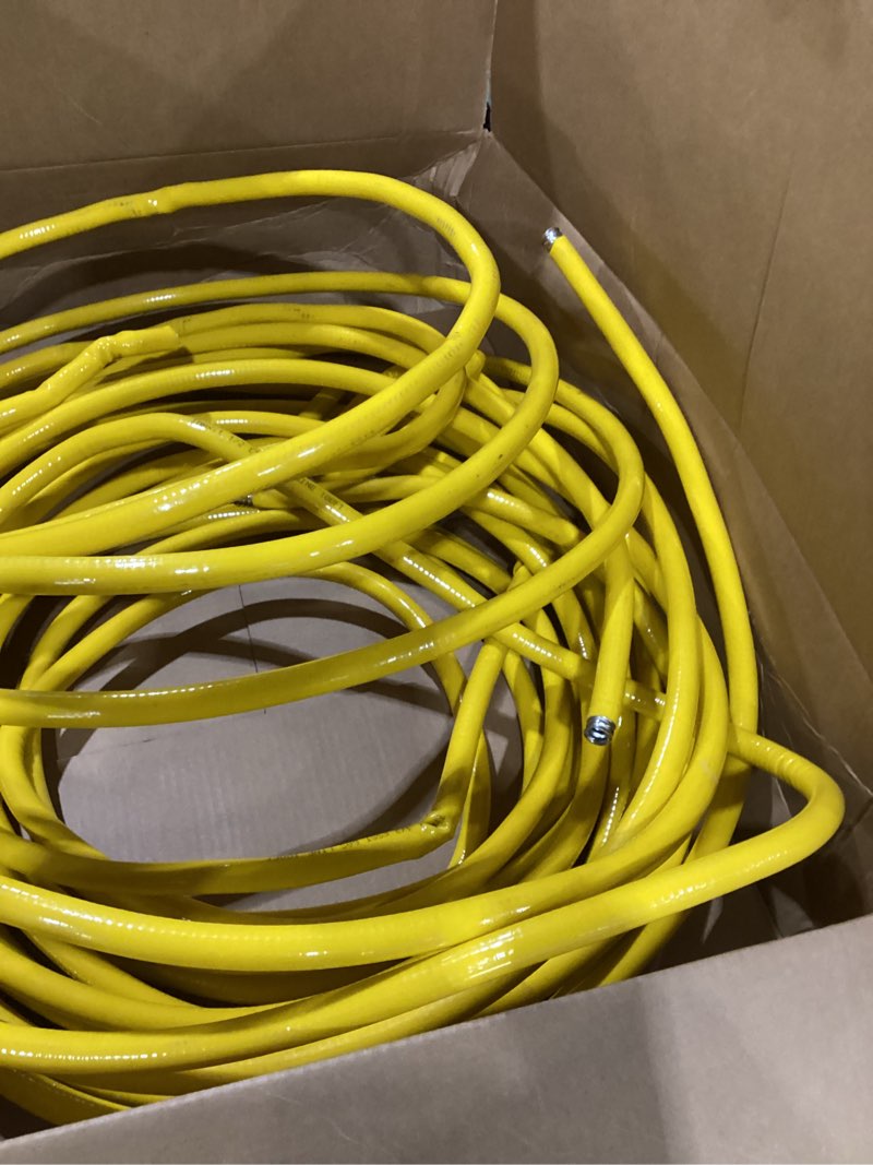 Condition photo showing As Is for 100FT 1/2" CSST Gas Line 1/2in Natural Flexible Gas Line with 2 Male Adapter Fittings, CSST Corrugated Stainless Steel Gas Tubing Pipe Kit for Stove Dryer Heater Gas Propane (100FT)