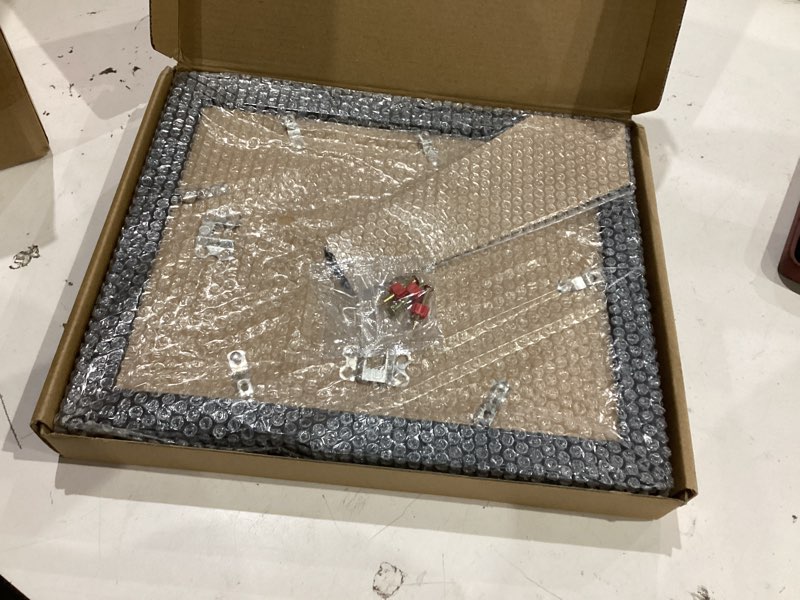 Condition photo showing New/Like New for 8x10 picture frame set of 2 - wood frame with real glass, display 5x7 with mat or 8x10 without mat, photo frame for wall or tabletop display (matte black) matte black 8x10in