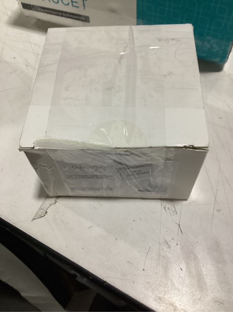 Condition photo showing Good Condition for 50PCS Basket Bin Labels Clip On,Clear Plastic Wire Shelf Price Tags,Labels for Storage Bins,Merchand