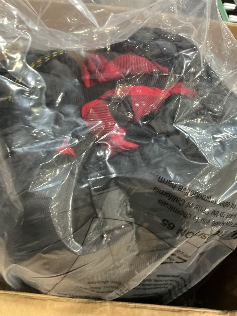 Condition photo showing New/Like New for teton celsius xxl sleeping bag, cold weather sleeping bags for adults and kids, camping made easy and warm. compression sack included, 35f, 25f, 0f, 20f degree black (right zip) xxl 0f