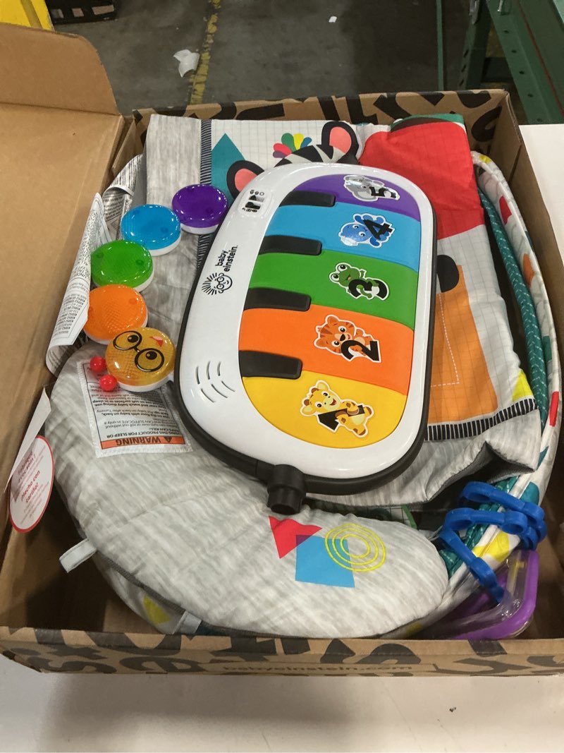 Condition photo showing As Is for baby einstein 4-in-1 kickin' tunes music and language play gym and piano tummy time activity mat kickin tunes 4-in-1 mat