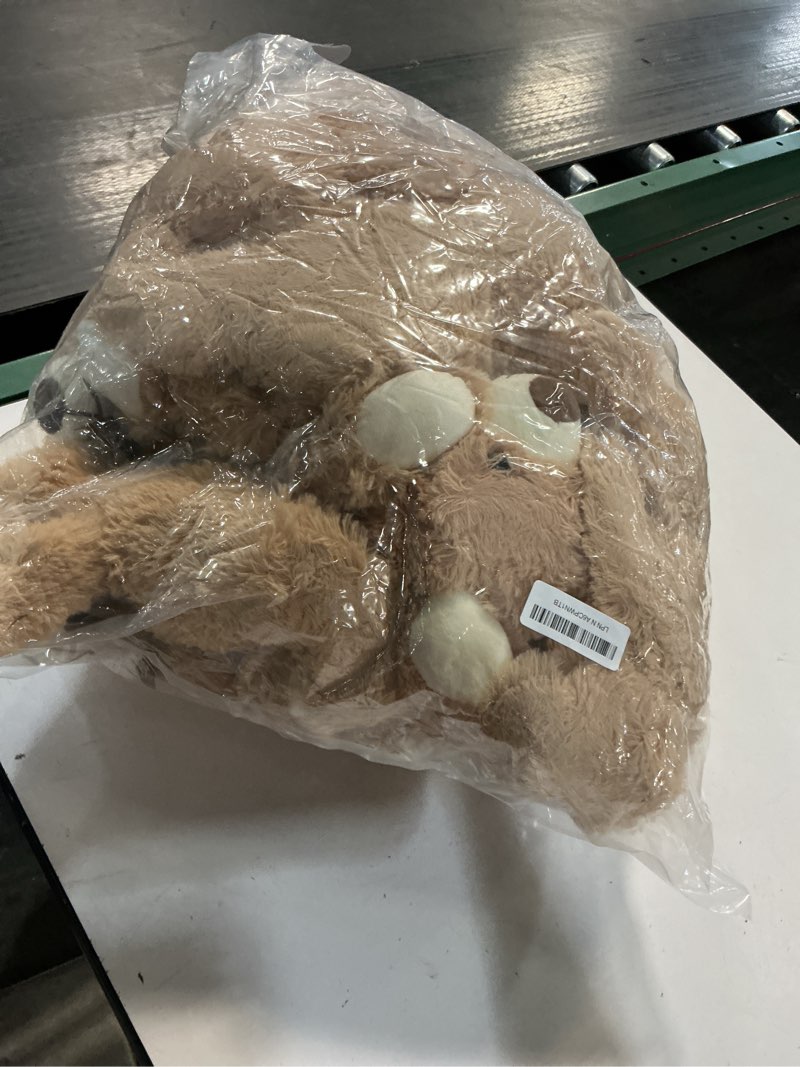 Condition photo showing Good Condition for HyDren 12 Pieces Valentines Bears Stuffed Animals Soft Plush Toy Bears for Birthday Party Easter Wedding Baby Shower Christian Charity Donation Supplies(Light Brown)