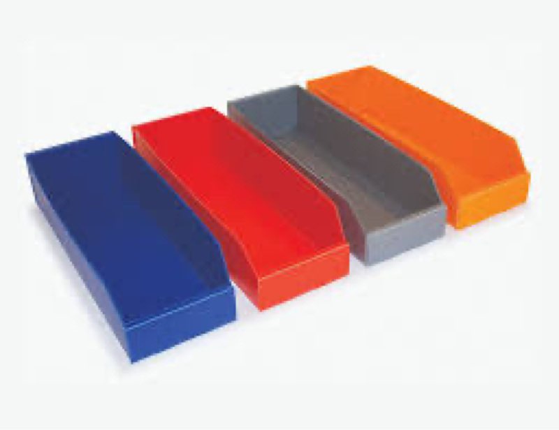 (Similar)Fluted Plastic Parts Bins - 450mm Long 