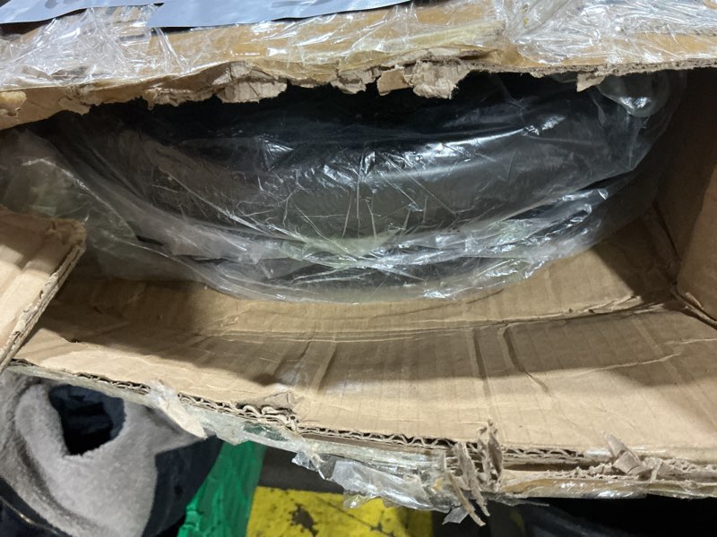 Condition photo showing As Is for Fitvids Cast Iron Standard Weight Plates Including 5FT Standard Barbell with Star Locks, 45-Pound Set (35 Pounds Plates + 10 Pounds Barbell), Multiple Styles Style #1