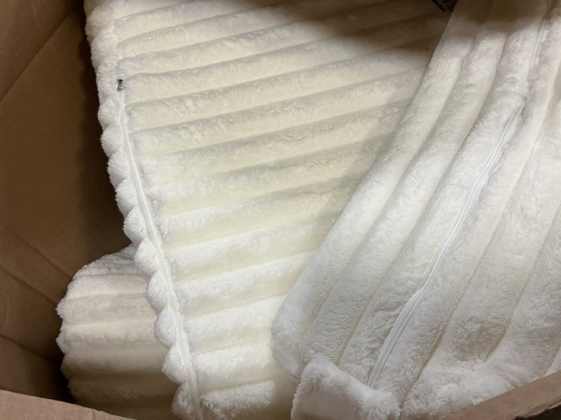 Condition photo showing As Is for ENITYA Back Pillow for Bed Sitting up, Reading Pillow for Sitting in Bed Adult, Back Support Chair Pillow for Sitting up Reading/Resting/Post Surgery/Watching TV/Gaming,Ivory Ivory XL(5'3"-5'11")