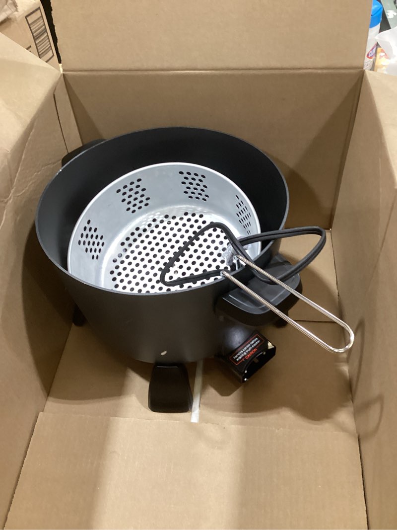 presto 8-quart big kettle, steamer and deep fryer multi-cooker, black visit the presto store(missing top)