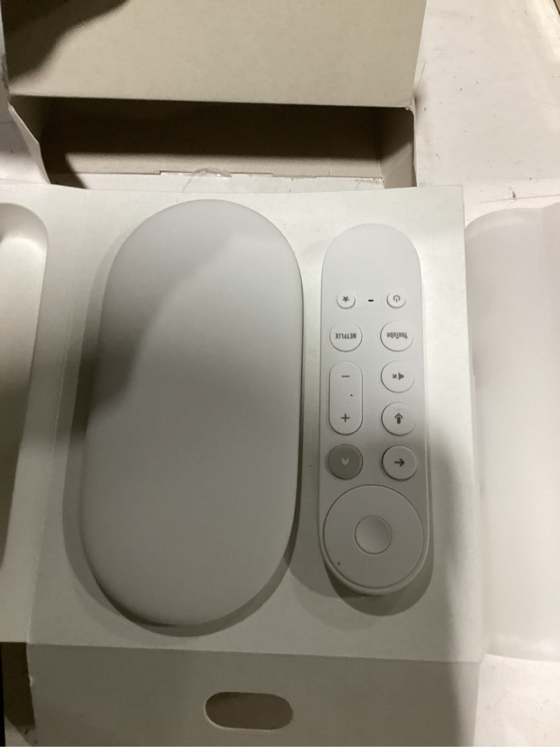Condition photo showing Good Condition for google tv streamer 4k - fast streaming entertainment on your tv with voice search remote - watch movies, shows, live tv, and netflix in 4k hdr - smart home control - 32 gb of storage - porcelain