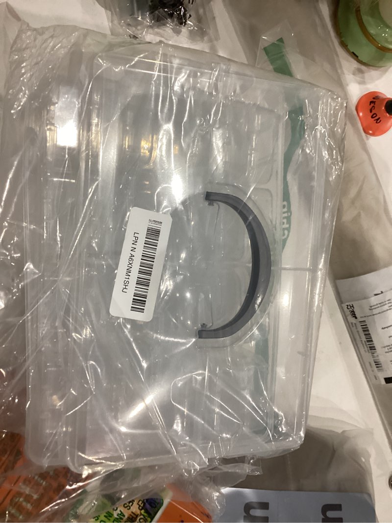 Condition photo showing Good Condition for Egaageoi Bead Organizer - 3-Tier Stackable Storage Box with 58 Small Plastic Containers with Lids and Labels for Bead Storage, Jewelry Making, and Craft Supplies Organization