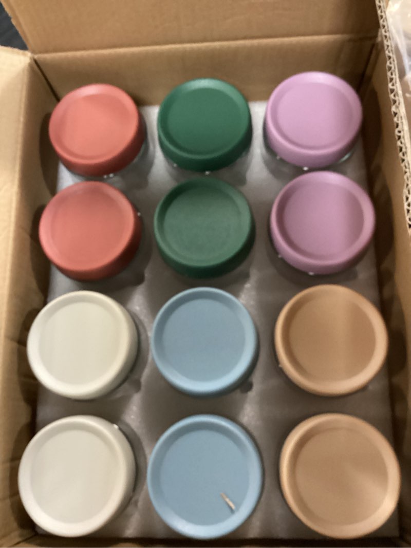 Condition photo showing New/Like New for artcochan overnight oats containers with lids 16 oz glass jars glass mason jars with airtight lids, perfect for oats, yogurt, chia pudding (12)