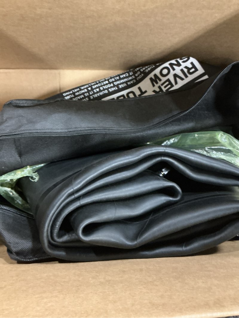 Condition photo showing Good Condition for heavy-duty inflatable float - river & snow tube, swim & sledding, pool closing inner tube 44''