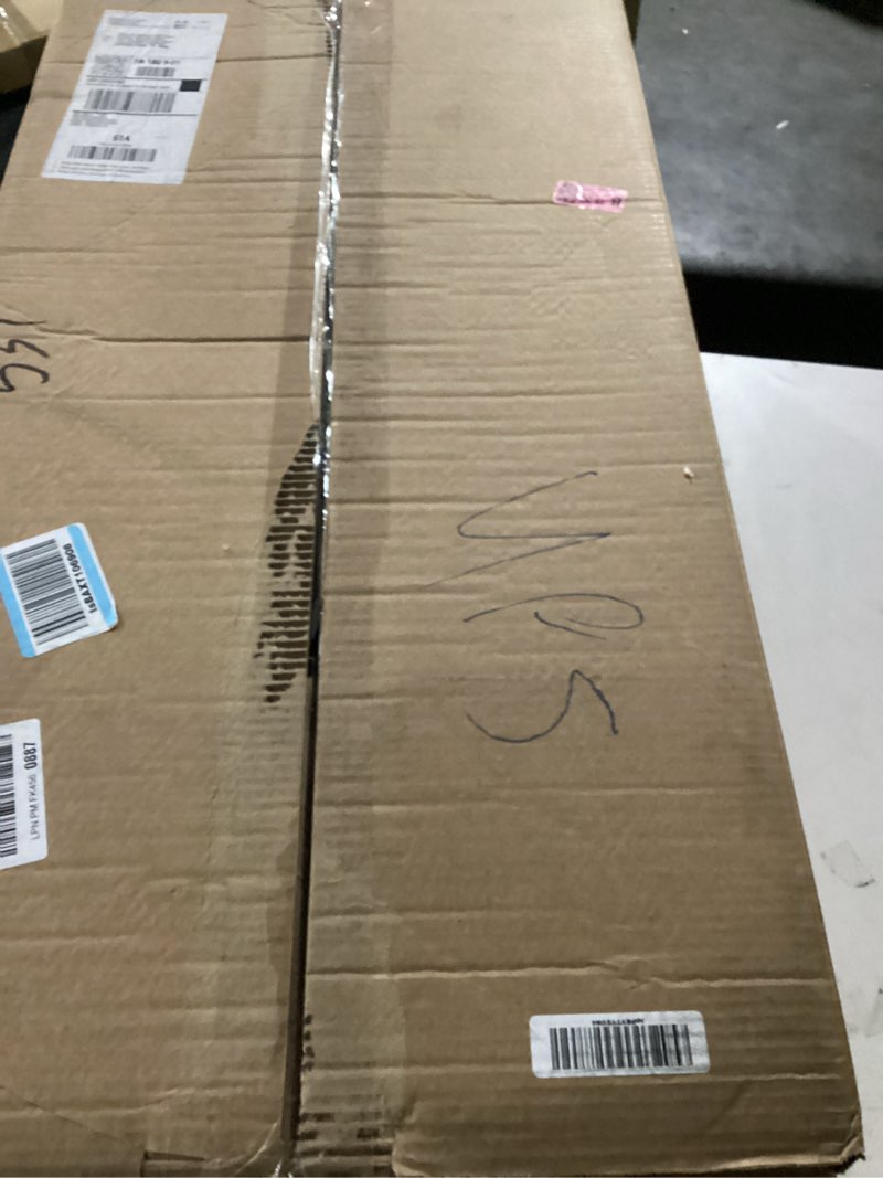 Condition photo showing Good Condition for IRIS USA 5-Shelf Heavy Duty Plastic Storage Shelves, 750lb Capacity, 73" H x 36" W x 18" D, Large Modular Shelving Unit Storage Organizer for Garage, Home, Warehouse & Gym, Storage Rack - Black 5-Tier Heavy Duty