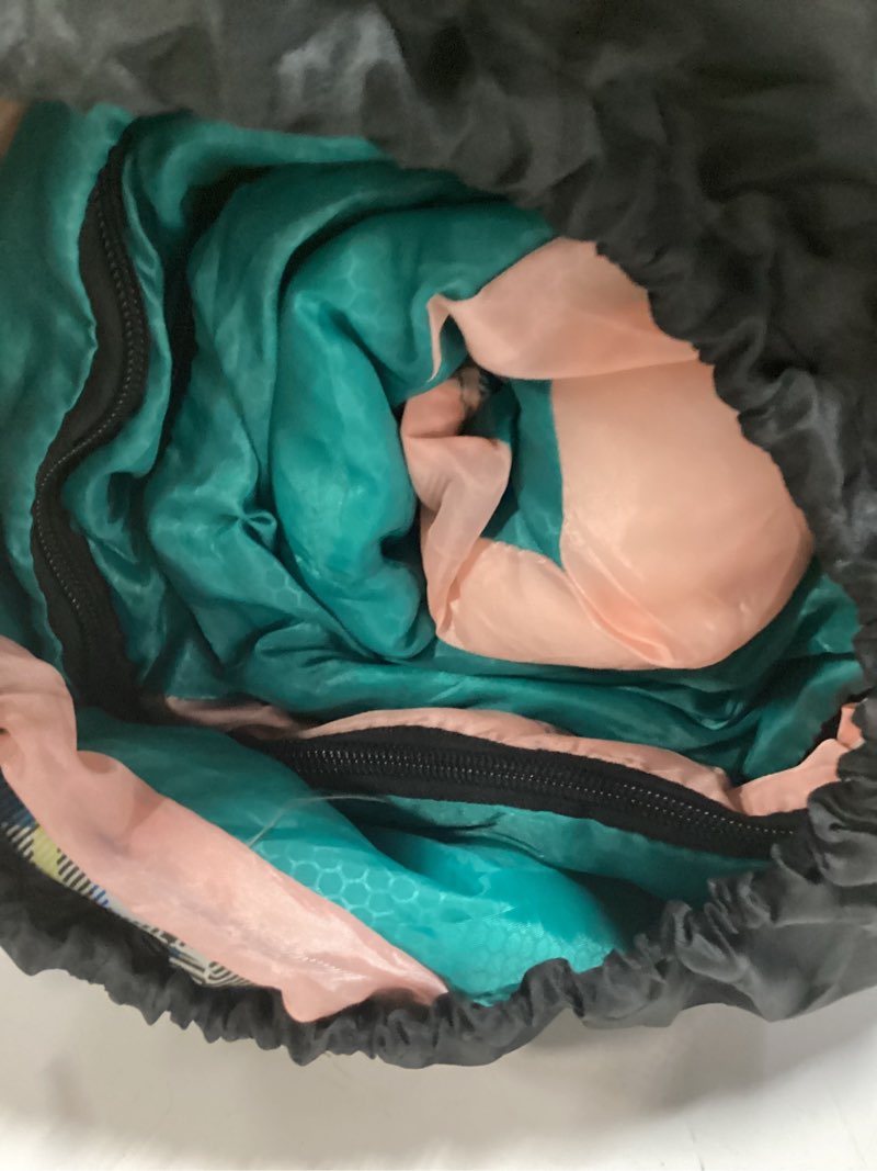 Condition photo showing Good Condition for kanyak sleeping bag, 32? sleeping bags for adults kids teens cold weather warm sleeping bag winter for 3-4 season , kanyak  gear equipment, traveling, and outdoors emerald green & pink