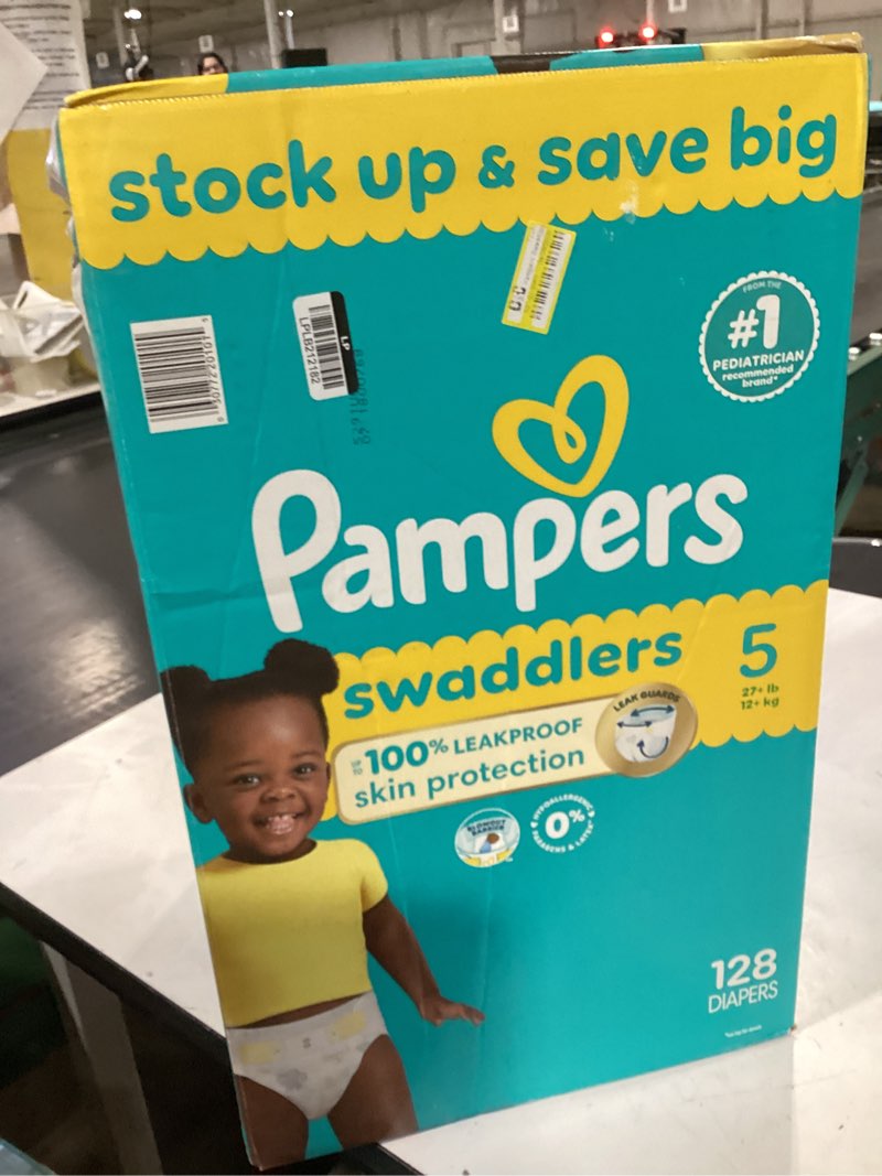 Condition photo showing Good Condition for pampers swaddlers sensitive disposable diapers - size 5 - 128ct