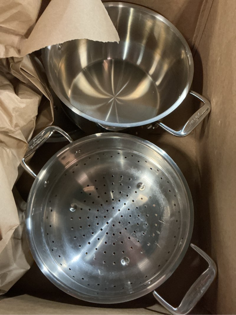 Condition photo showing As Is for All-Clad E414S564 5-Quart Steamer