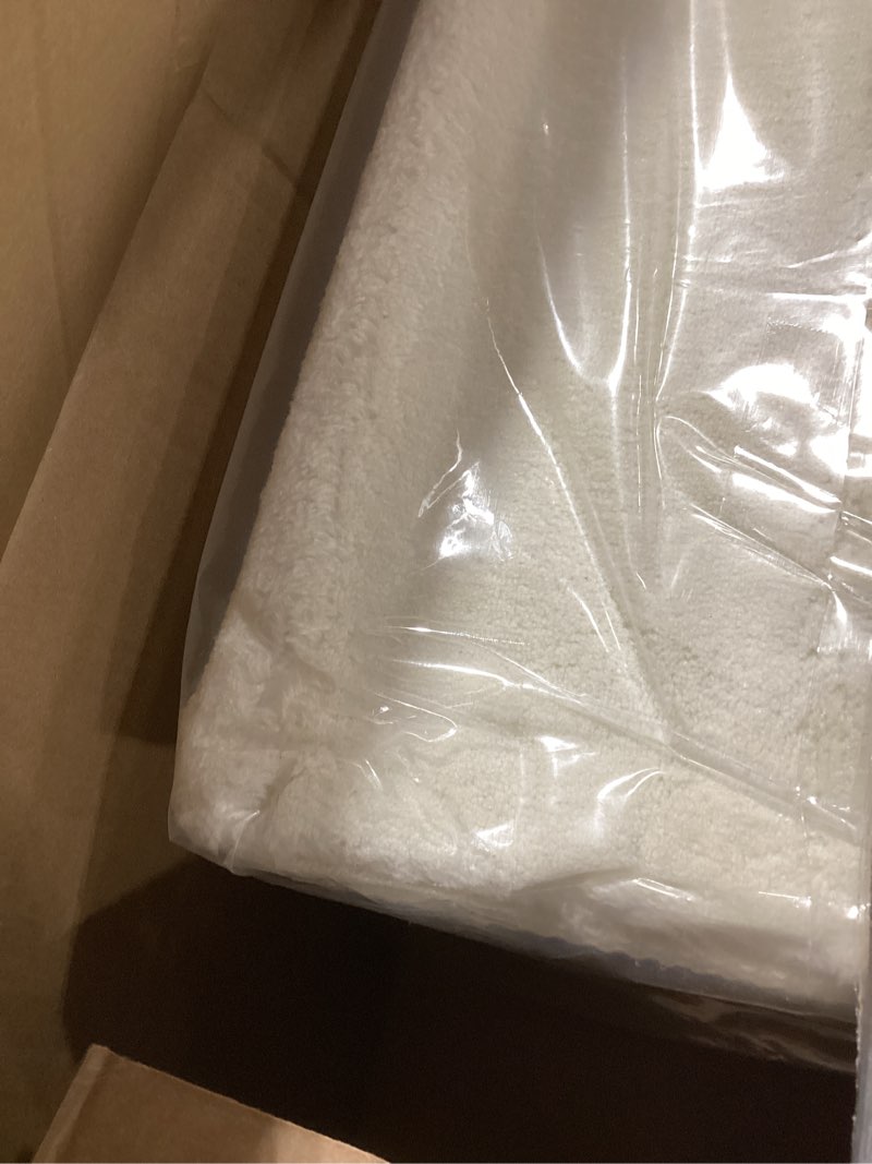 Condition photo showing Good Condition for PURE ERA Carpet Stair Treads Ultra Plush 9.5" X 30"Soft Bullnose Indoor Stair Protectors Pet-Friendly Non-Slip Skid Resistant Tape Free Washable Reusable(14 Pieces, Cream Gray) Cream Gray 14 Pieces with Bullnose