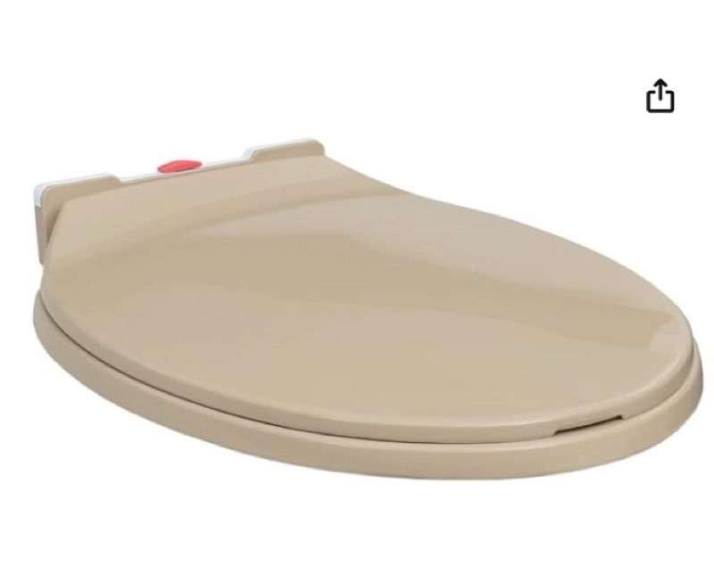 vidaxl soft-close quick release oval toilet seat - durable polypropylene material, adjustable width, easy installation and cleaning, suitable for all standard toilet bowls - beige