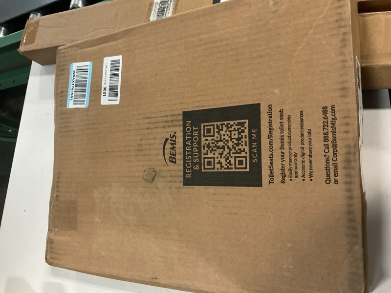 Condition photo showing Good Condition for mayfair nextstep2 toilet seat with built-in potty training seat, slow-close, removable that will never loosen, round, white round (1-pack) 1-pack