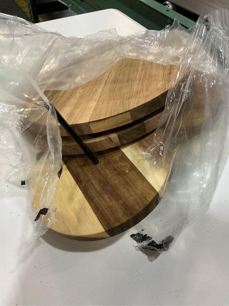 Condition photo showing Good Condition for 2 pack 3 tier wooden deviled egg platter 48 holes deviled egg stand plate reversible tray serving tray holder for thanksgiving christmas easter cheese serving home supplies(black)