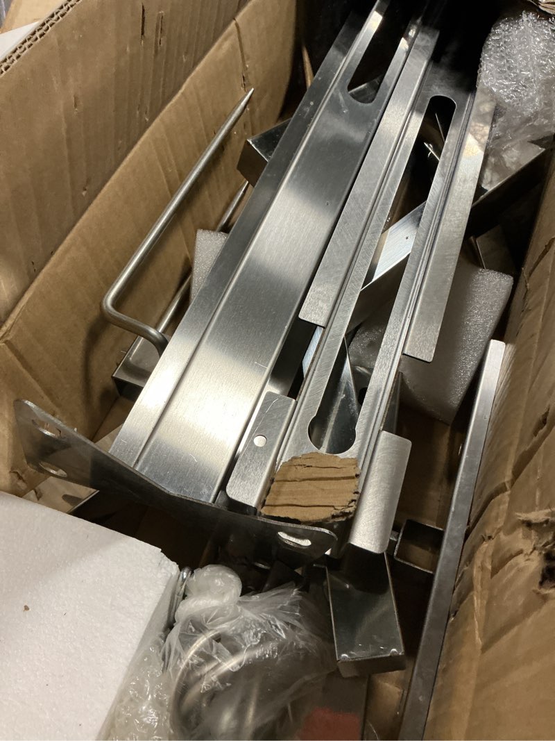 Condition photo showing Good Condition for onlyfire stainless steel pig lamb roaster with 15w 110v powerful motor, spit rotisserie kit with adjustable height stand for outdoor cooking, camping, holds up to 132lbs