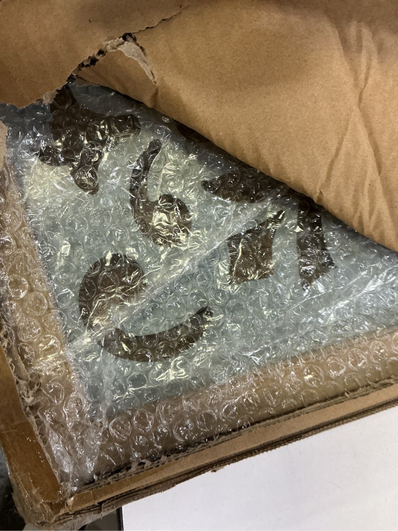 Condition photo showing Good Condition for Sintosin Farmhouse Galvanized Wall Decor, 12" x 32", Hanging Window Pane, Wood & Metal Wall Art, Steel Sheet Wall Sculpture, Decorative Wall Panel for Living Room Fireplace