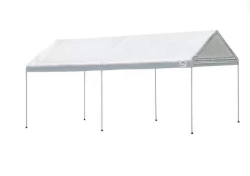 shelterlogic 20-ft x 10-ft rectangle white standard canopy