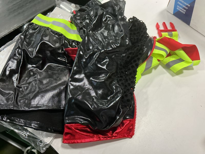 Condition photo showing Good Condition for Leg Avenue womens 3 Pc Five Alarm Fire FighterHalloween Costume Small Black