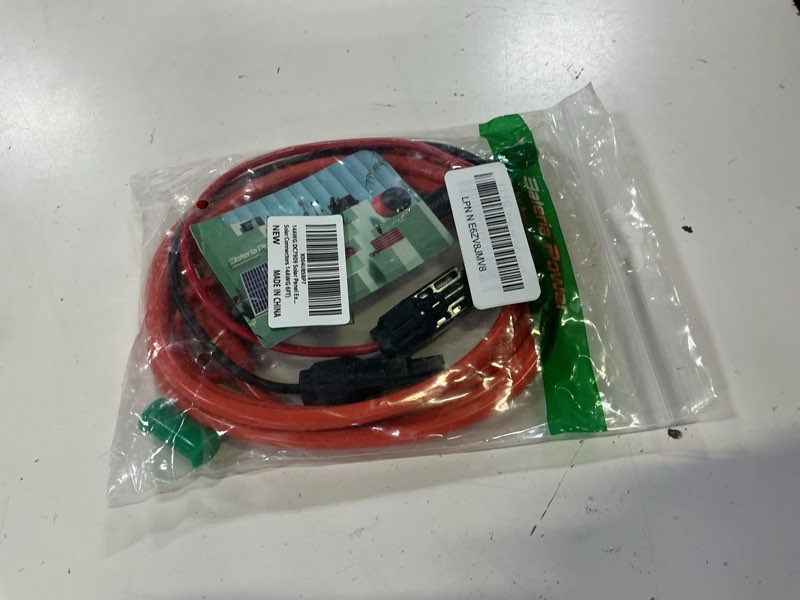 Condition photo showing Good Condition for 6ft solar connector to 8mm adapter cable with dc8020/7909 compatible with bluetti, yeti, anker, jackery portable power station for camping, rv, emergency use 6ft orange