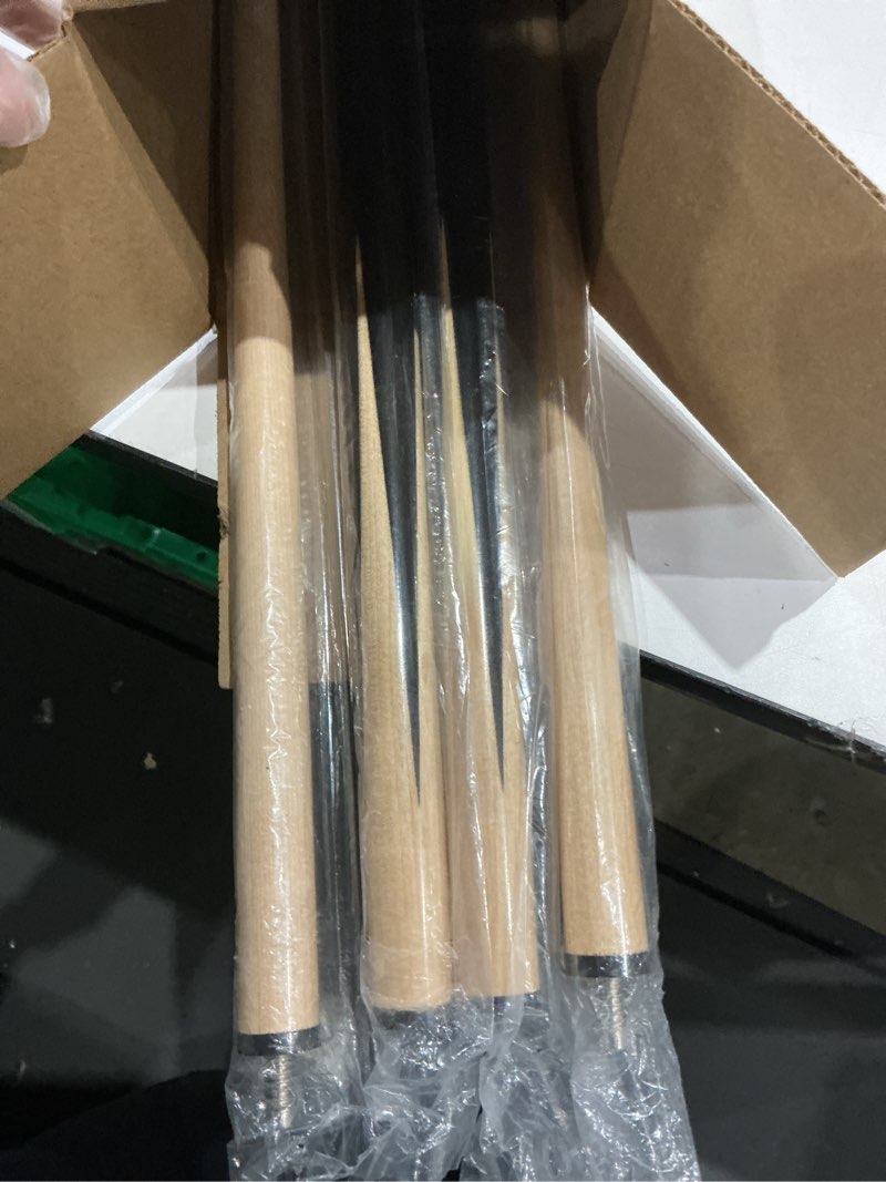 Condition photo showing Good Condition for professional pool cue stick for adults or kids 36" 42" 48" 52" 58" 16/18/20oz billiard cue stick with 13mm tip set of 2 set of 4 58inch-20oz-2pcs