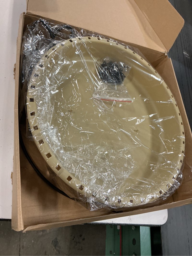 Condition photo showing As Is for Large Heated Bird Bath for Winter Outdoors, 6.3L Hanging Heated Bird Bath with Large Capacity, 75W Thermostatically Controlled Birdbath, Bird Feeder for Outside Garden Yard Patio