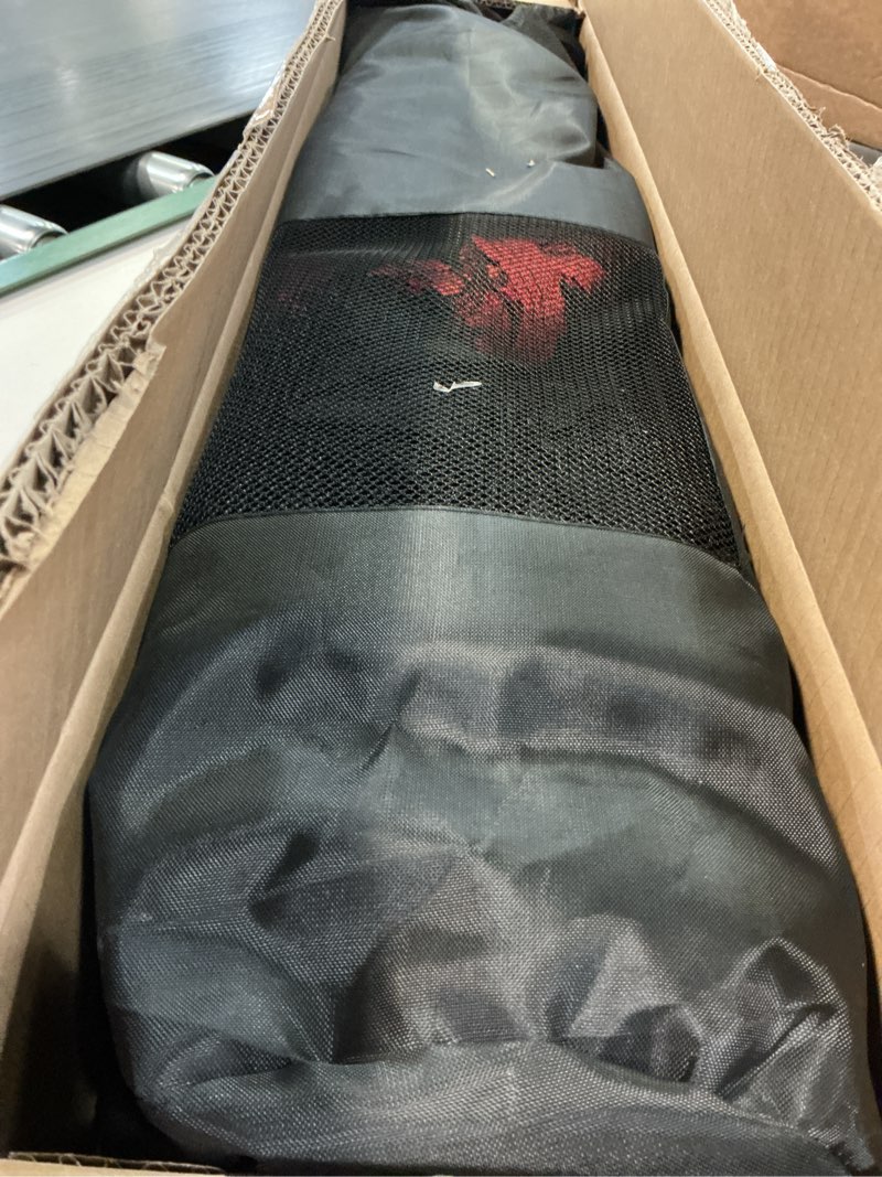 Condition photo showing Good Condition for newbulig portable badminton net set, 10ft/14ft/17ft wide, adjustable height multi sport net for pickleball, tennis, volleyball, soccer tennis, indoor outdoor with carry bag, easy setup for backyard red 17ft