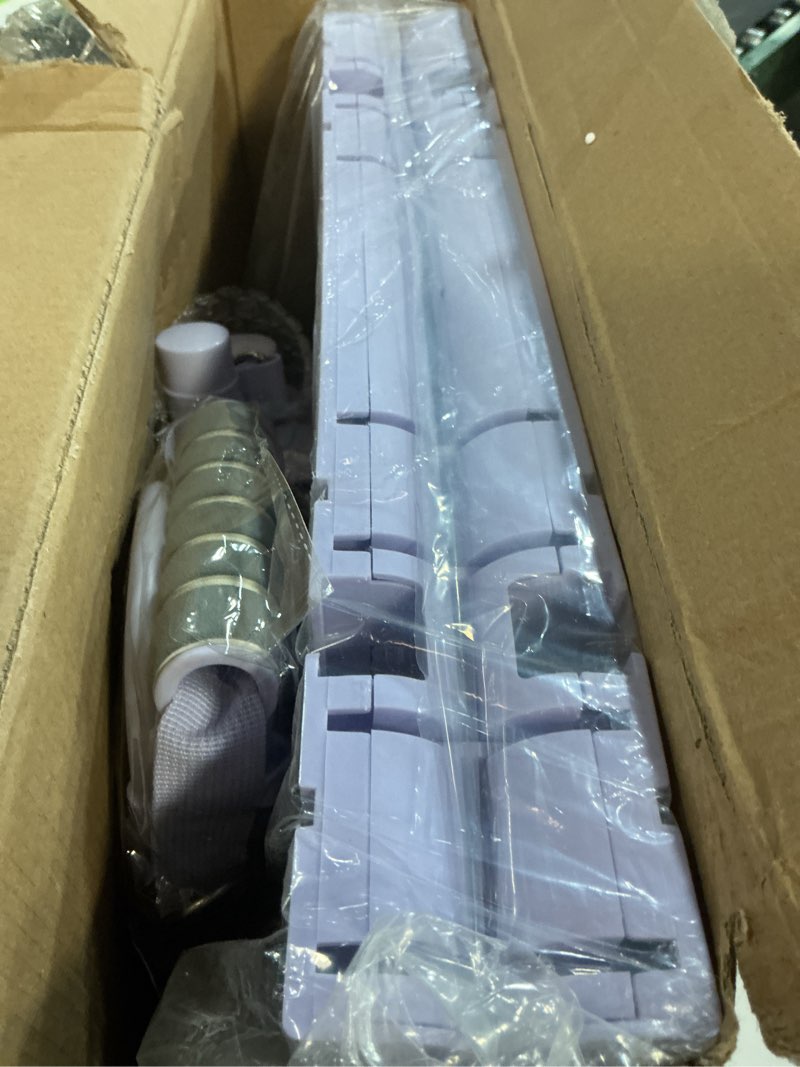 Condition photo showing Good Condition for Pilates Board - Pilates Reformer Set, Multi-Purpose Foldable Pilates Reformer Board for Home,11 in 1 Pilates Equipment Purple