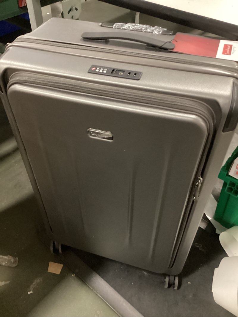 Condition photo showing Good Condition for Premium Carry On Luggage, 20Inch&29 Inch Top Opening Airline Approved ABS+PC Hard Shell Suitcases with Silent Wheels, TSA Lock,Front Pocket and Wet-dry Separated Six-piece Set Dark Grey 20 Inch & 29 Inch