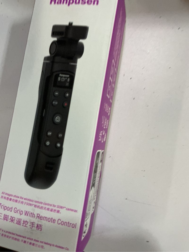 Condition photo showing New/Like New for for canon tripod wireless shooting grip with shutter release - mini-tripod with rechargeable remote control for g7 x iii/r50/r8/r5/r10/g5 x ii/r100/m6 ii/m200/m50/r50 v/6d ii/v10/v1/sl2, for vlogging black for canon