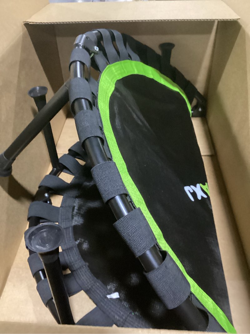 Condition photo showing As Is for Foldable Mini Trampoline, 40"/48" Rebounder Trampoline for Adults & Kids, 440lbs Capacity Indoor Fitness Workout Exercise Equipment