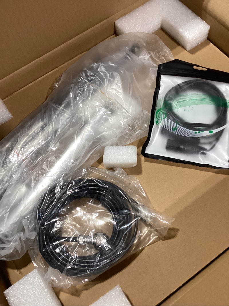 Condition photo showing As Is for fm broadcast transmitter 1500w with 30m cable and antenna, fm radio broadcast transmitter professional transmitter for church radio station