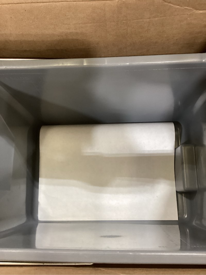 Condition photo showing As Is for Rubbermaid Commercial Products, 15-Quart Lightweght Pail/Mop Bucket with Mop Strainer/Wringer Combo, Gray, Heavy Duty Mopping/Cleaning for Professional/Janitorial Use