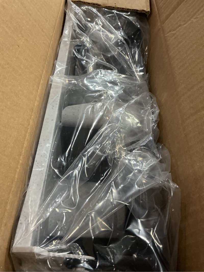 Condition photo showing New/Like New for san jamar twin 9  jumbo tissue dispenser  19 x 5 1/4 x 12  transparent black pearl