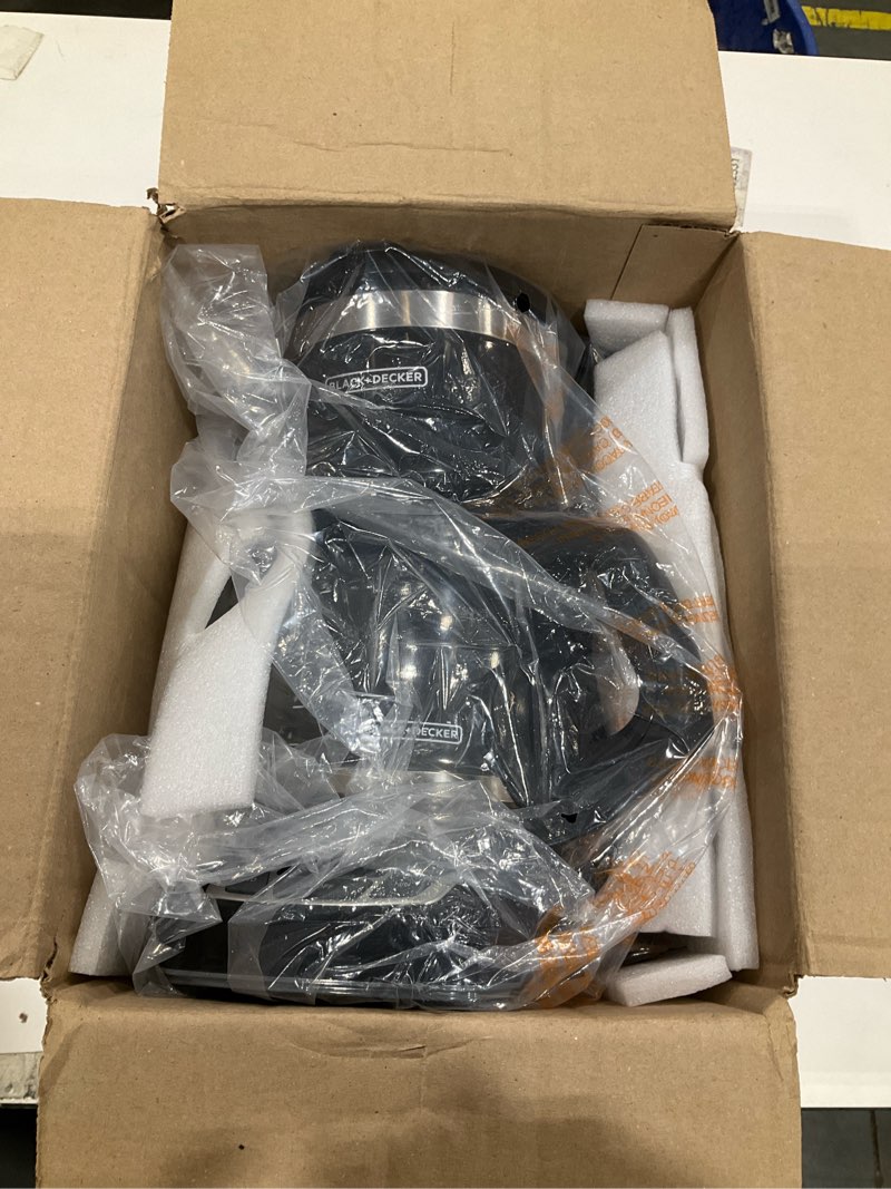 Condition photo showing Good Condition for BLACK+DECKER 12-Cup Digital Coffee Maker, Programmable, Washable Basket Filter, Sneak-A-Cup, Auto Brew, Water Window, Keep Hot Plate, Black Black coffeemaker