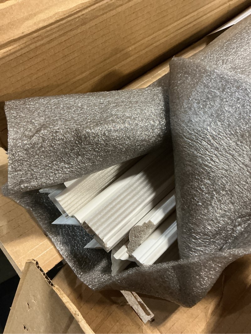 Condition photo showing Good Condition for Ready to Assemble Wall Molding Kit Set, Pre-Cut Design, Installed with Glue | 2 Top 2 Bottom Frames