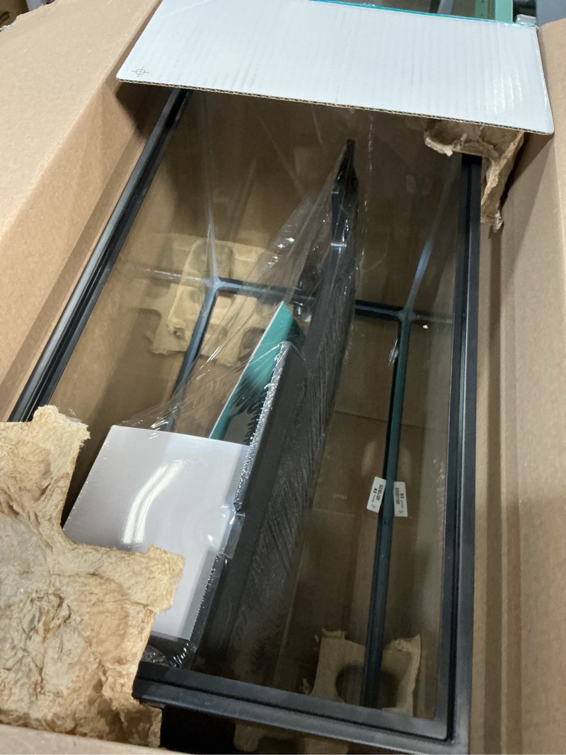 Condition photo showing As Is for vibrant life 10 gallon aquarium starter kit with blue & white led lights