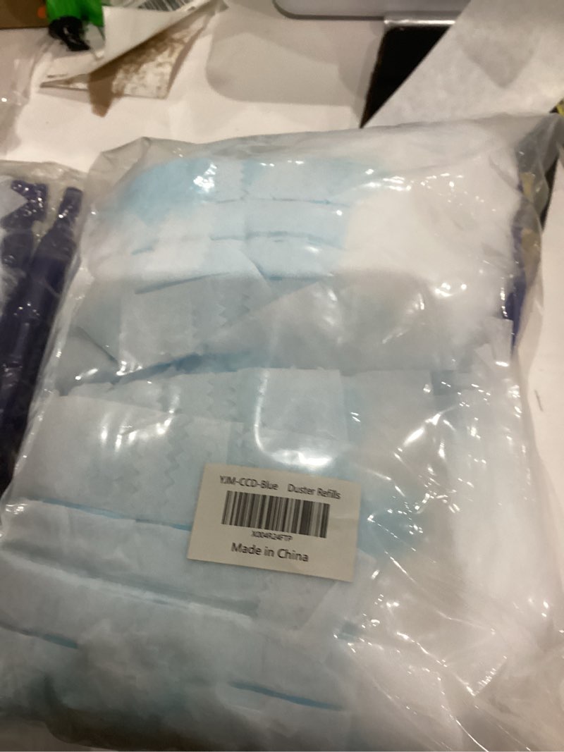 Condition photo showing New/Like New for 50 Count Duster Refills for Swi-ffer Duster, One-Sided Electrostatic Duster with 2 Handles, Heavy Duty Dusters Refills Replacement for Cleaning Furniture, Blinds, Glass, Car, Ceiling Fans, Wall